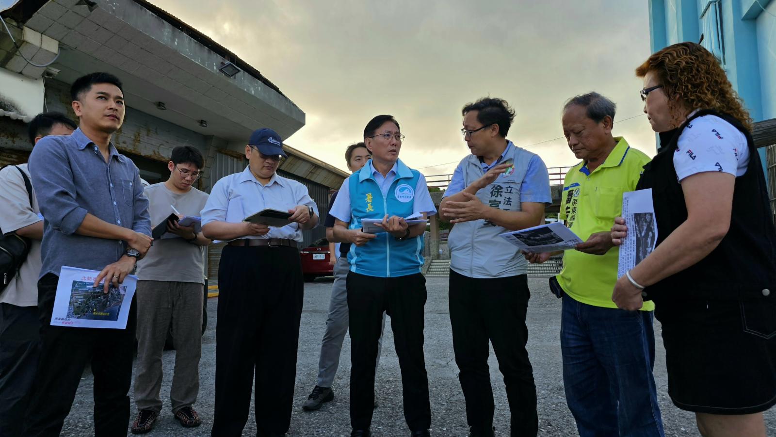 漁業署偕同立委與屏縣府會勘漁業建設