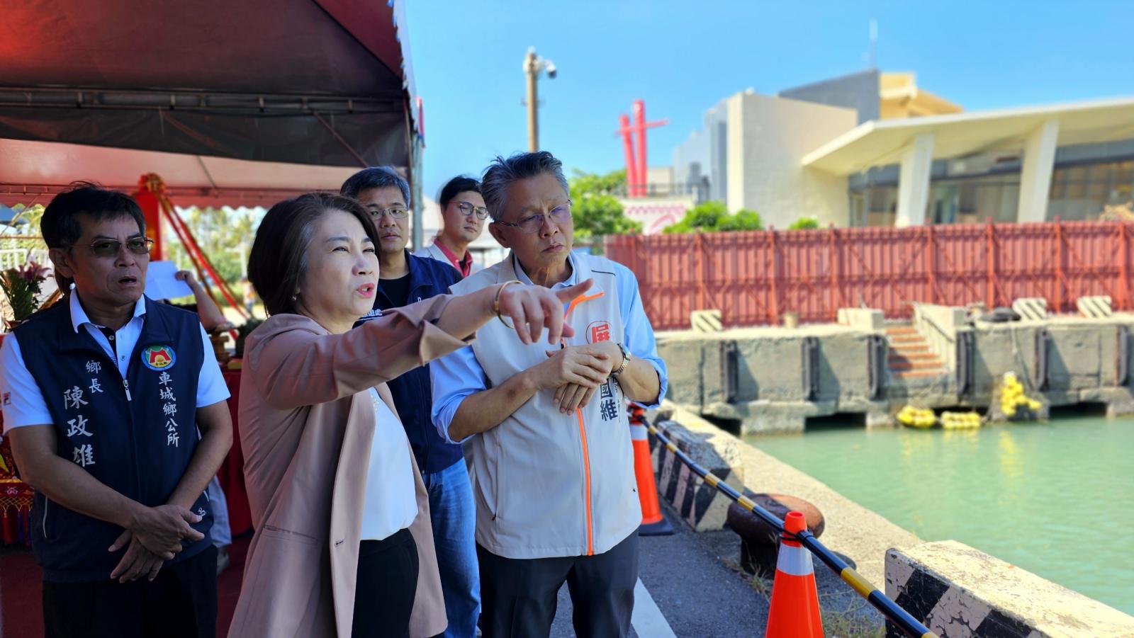 漁業署攜手屏縣府啟動遊艇浮動碼頭工程